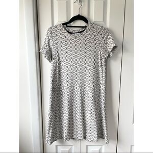 ZARA Short Sleeve Jacquard Mini Dress